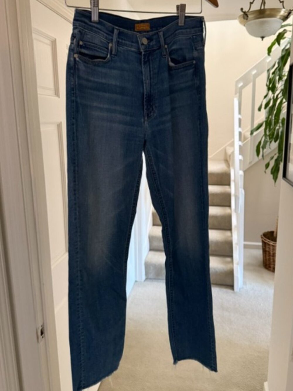 Mother Jeans straight leg distressed size 27